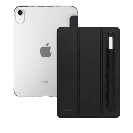 Чехол LAUT HUEX FOLIO case with Pencil Holder for iPad mini 6 2021 - Black (L_IPM6_HP_BK)