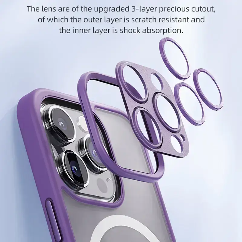 Чохол Rock Guard Touch Protection Case with Magsafe для iPhone 14 Pro Max - Purple (RPC3036)