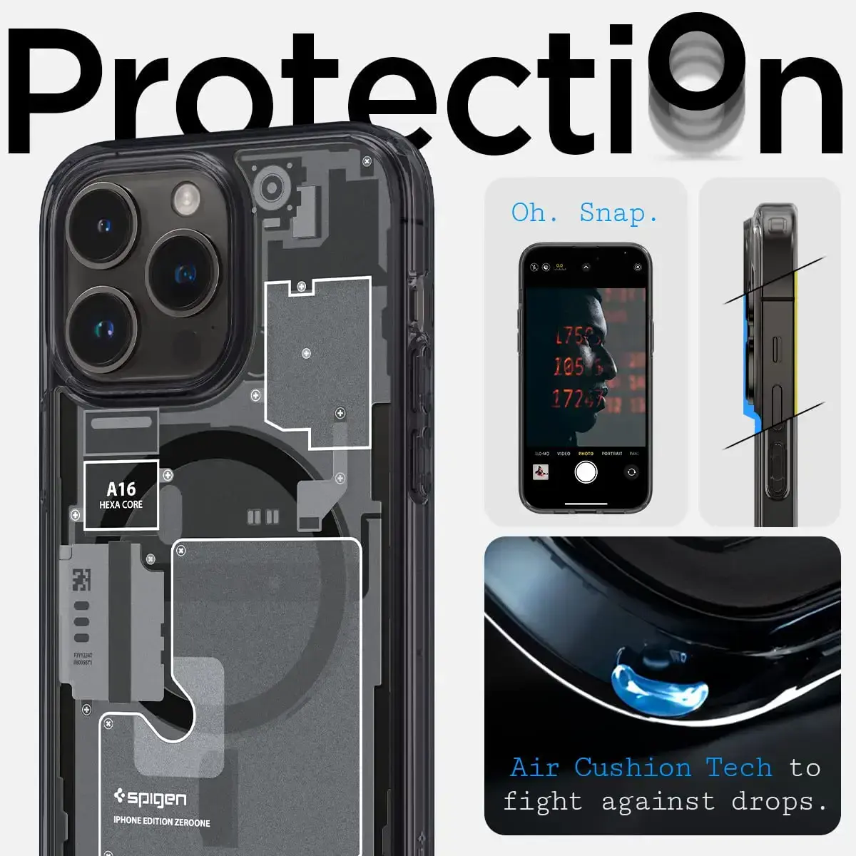 Чехол Spigen iPhone 14 Pro Ultra Hybrid MagSafe - Zero One (ACS05540)