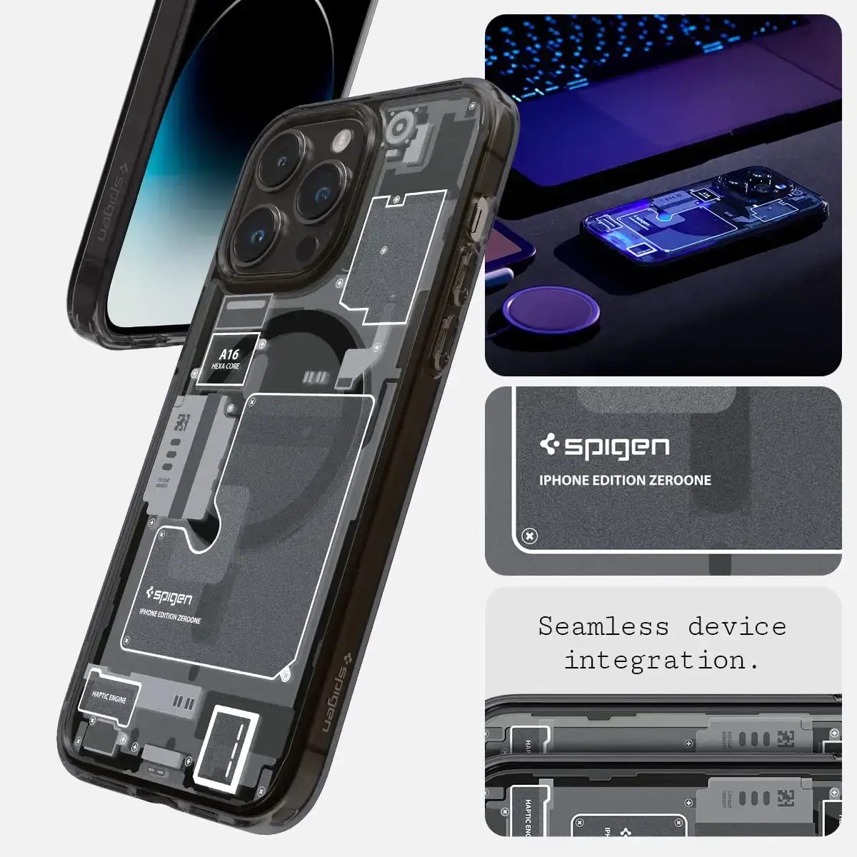 Чехол Spigen iPhone 14 Pro Ultra Hybrid MagSafe - Zero One (ACS05540)