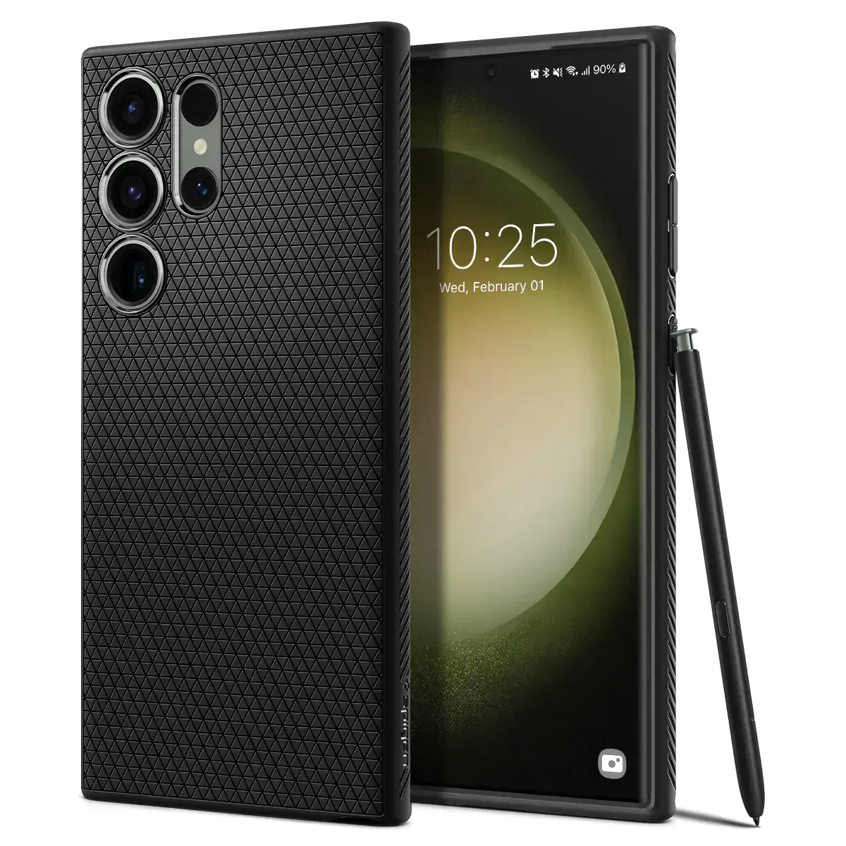 Чохол Spigen Liquid Air Case для Samsung Galaxy S23 Ultra - Matte Black (ACS05614)
