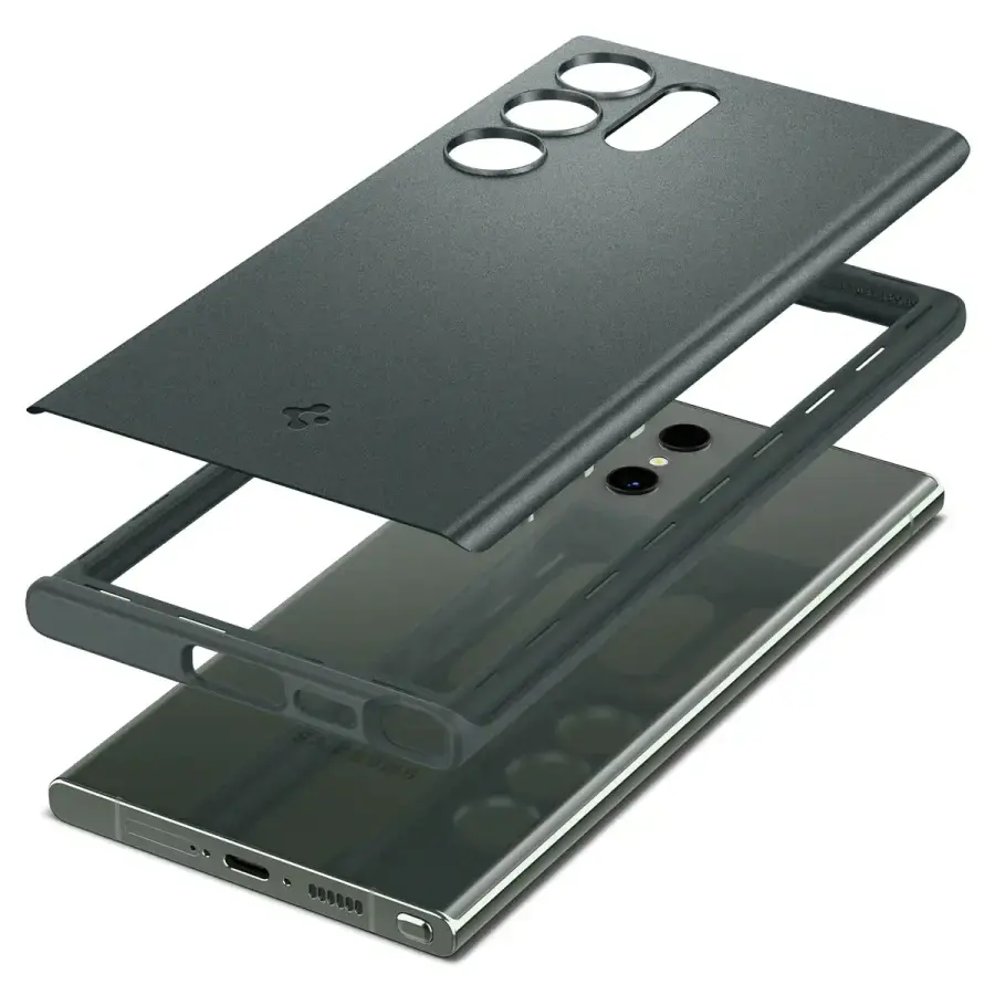 Чехол Spigen Thin Fit Case для Samsung Galaxy S23 Ultra - Abyss Green (ACS06077)