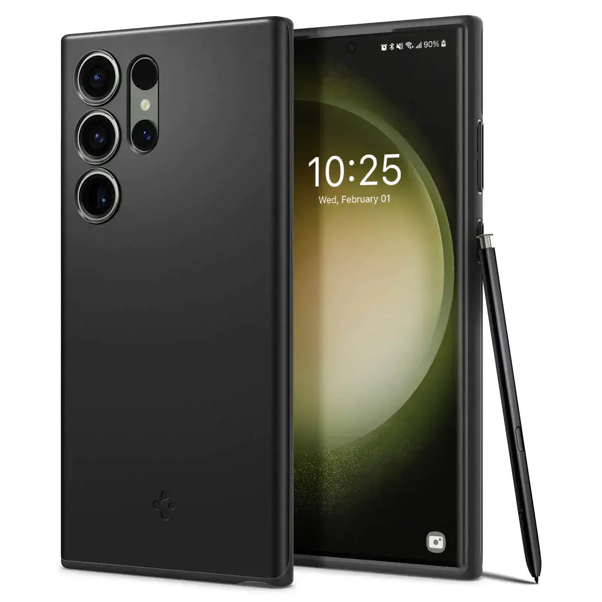 Чохол Spigen Thin Fit Case для Samsung Galaxy S23 Ultra - Black (ACS05609)