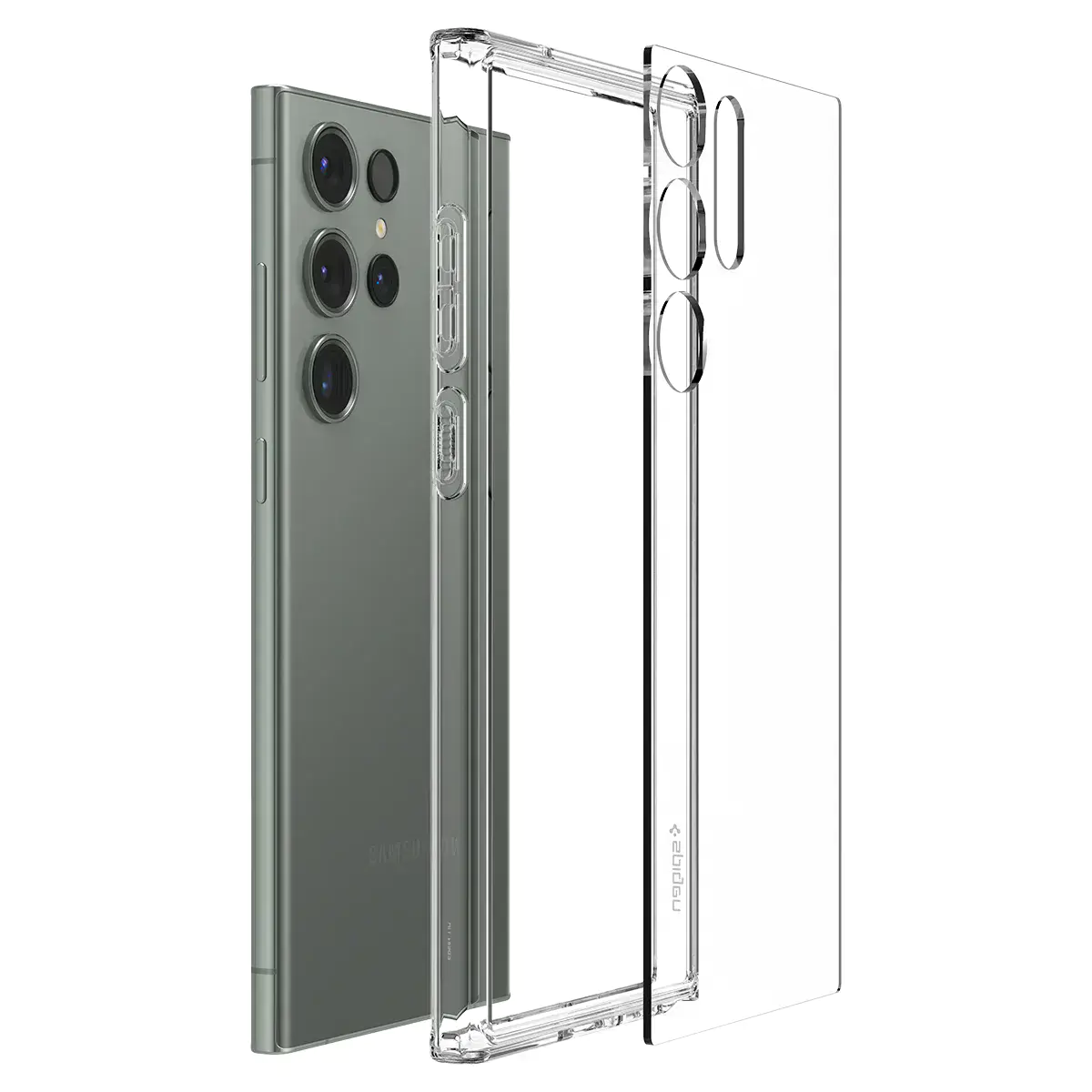 Чохол Spigen Ultra Hybrid Case для Samsung Galaxy S23 Ultra - Crystal Clear (ACS05617)