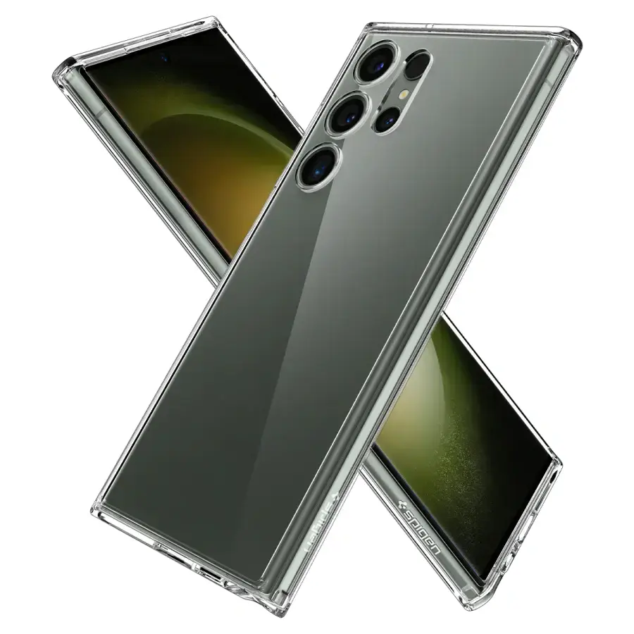Чохол Spigen Ultra Hybrid Case для Samsung Galaxy S23 Ultra - Crystal Clear (ACS05617)