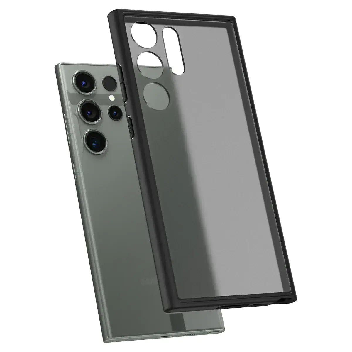 Чохол Spigen Ultra Hybrid Case для Samsung Galaxy S23 Ultra - Frost Black (ACS05619)