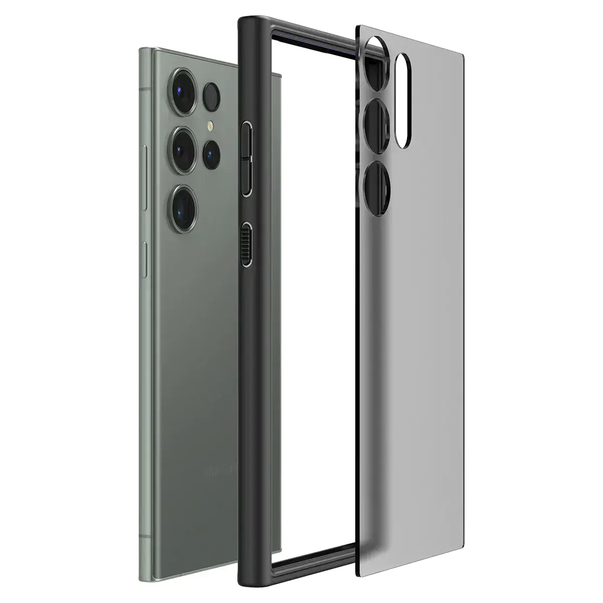 Чохол Spigen Ultra Hybrid Case для Samsung Galaxy S23 Ultra - Frost Black (ACS05619)