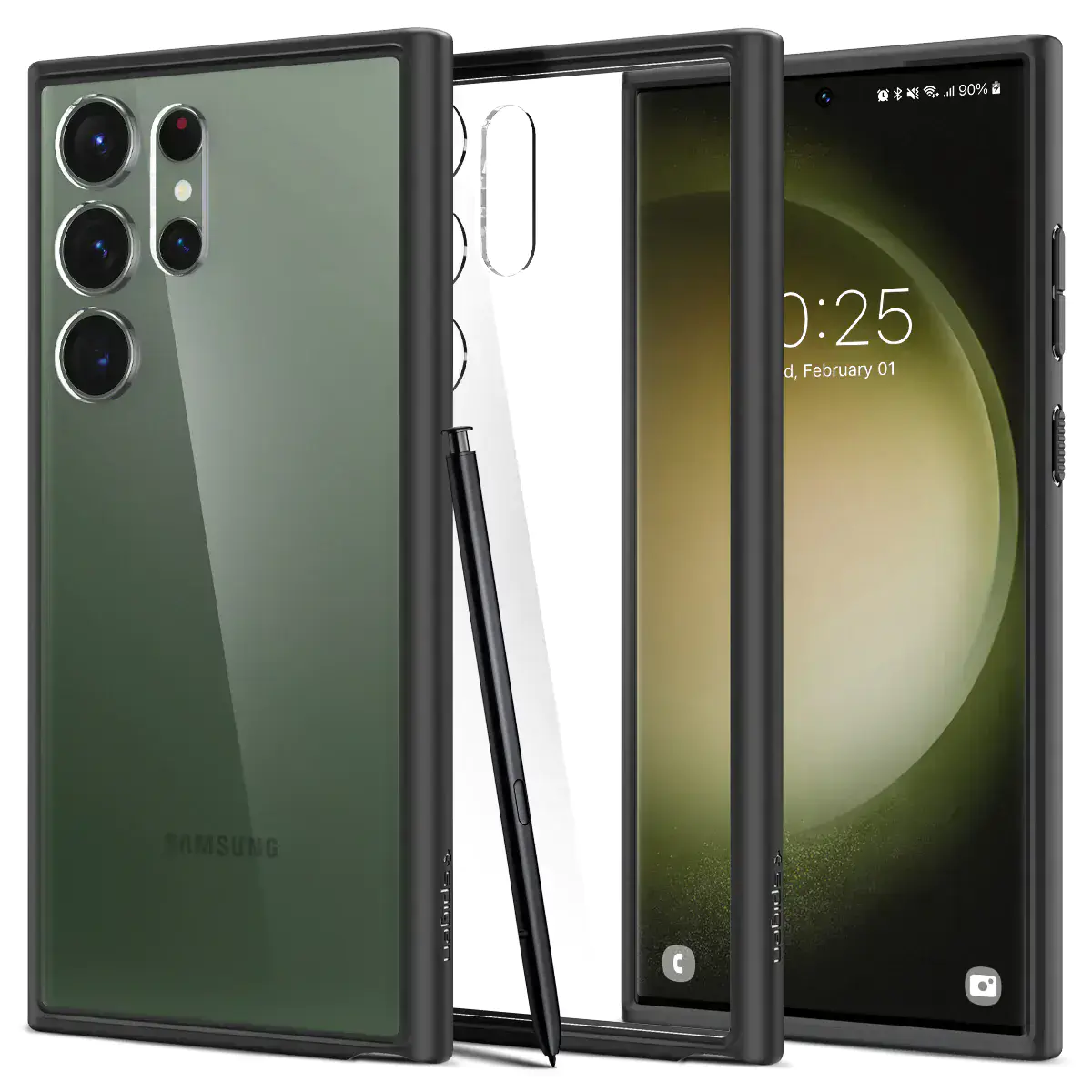 Чохол Spigen Ultra Hybrid Case для Samsung Galaxy S23 Ultra - Matte Black (ACS05618)