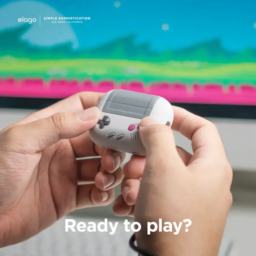 Elago AW5 Case with Strap for AirPods Pro 2 - Light Grey (EAPP2AW5+ROSTR-LGY)