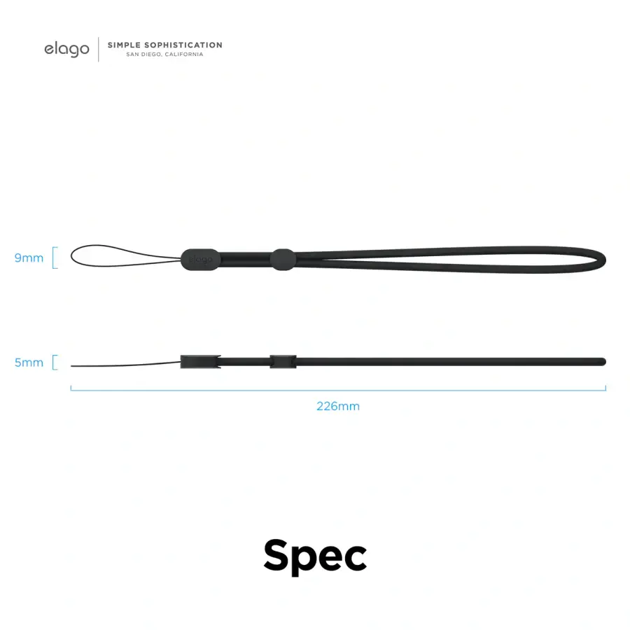 Elago Clear Basic case with Round Straps for AirPods Pro 2 - Lavender (EAPP2CL-BA+ROSTR-LV)