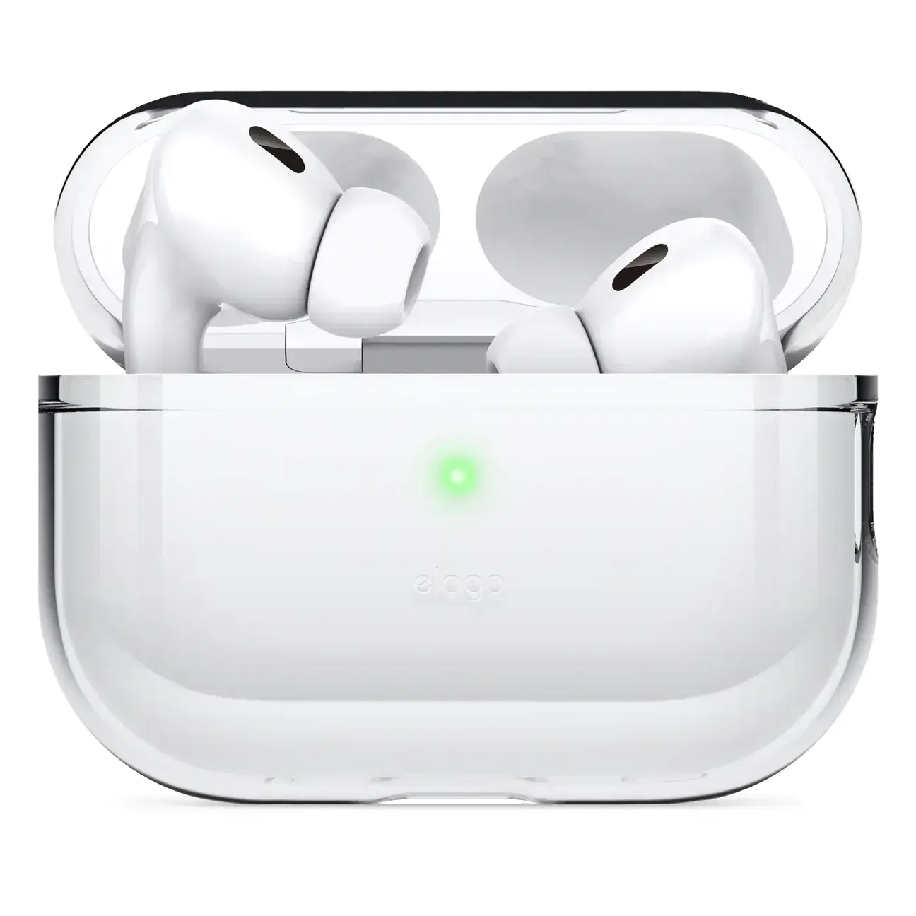 Elago Clear Basic case with Round Straps for AirPods Pro 2 - Lovely Pink (EAPP2CL-BA+ROSTR-LPK)