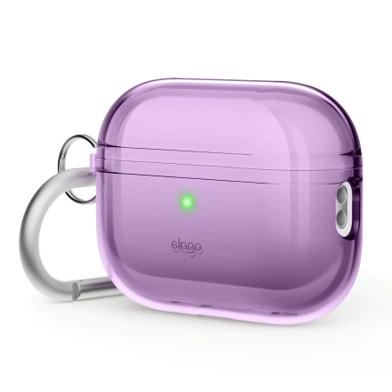 Elago Clear Hang case for AirPods Pro 2 - Deep Purple (EAPP2CL-HANG-DPU)