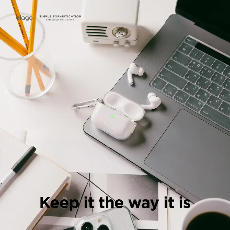 Elago Clear Hang case for AirPods Pro 2 - Lavender (EAPP2CL-HANG-LV)