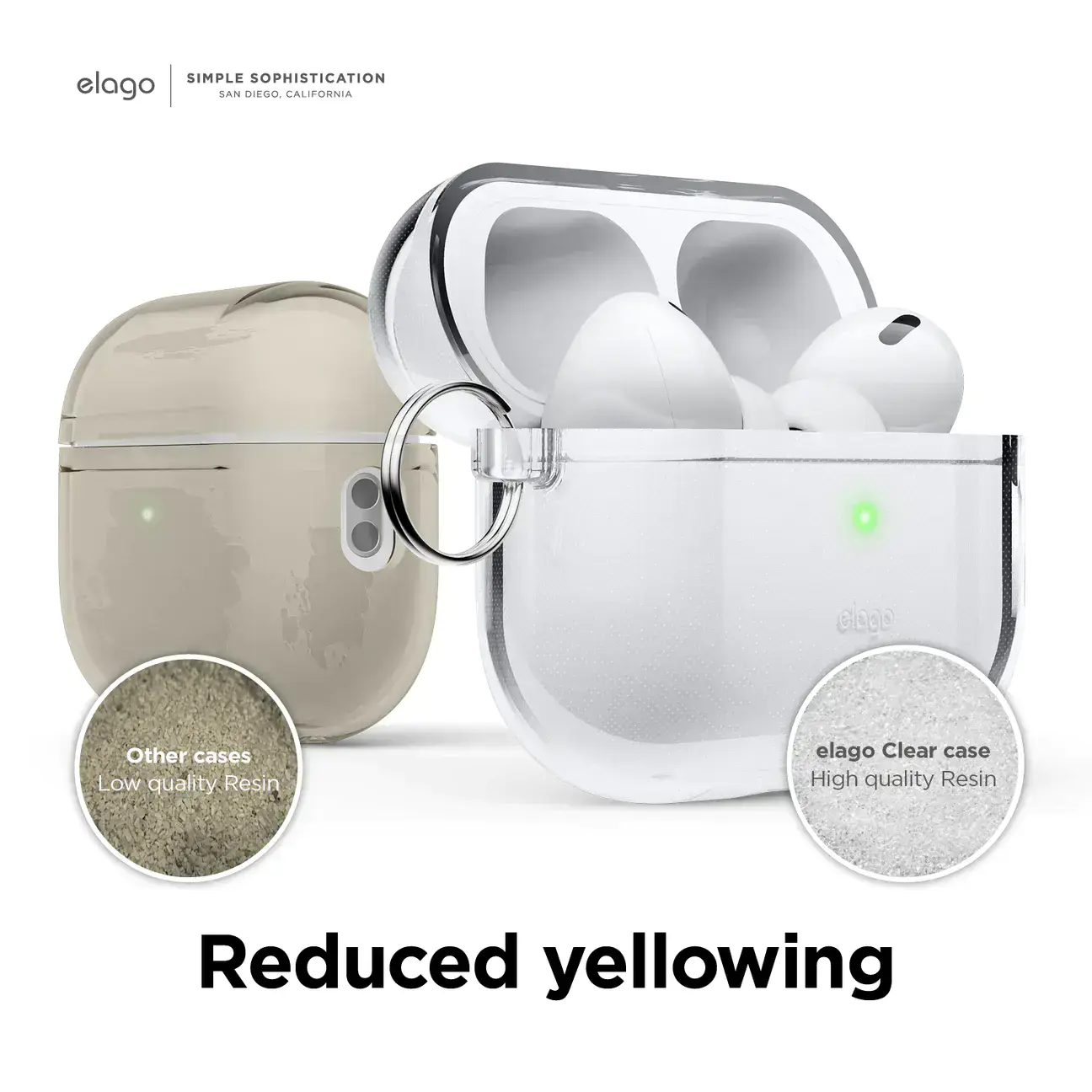 Elago Clear Hang case for AirPods Pro 2 - Lovely Pink (EAPP2CL-HANG-LPK)