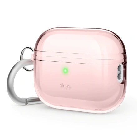 Elago Clear Hang case for AirPods Pro 2 - Lovely Pink (EAPP2CL-HANG-LPK)