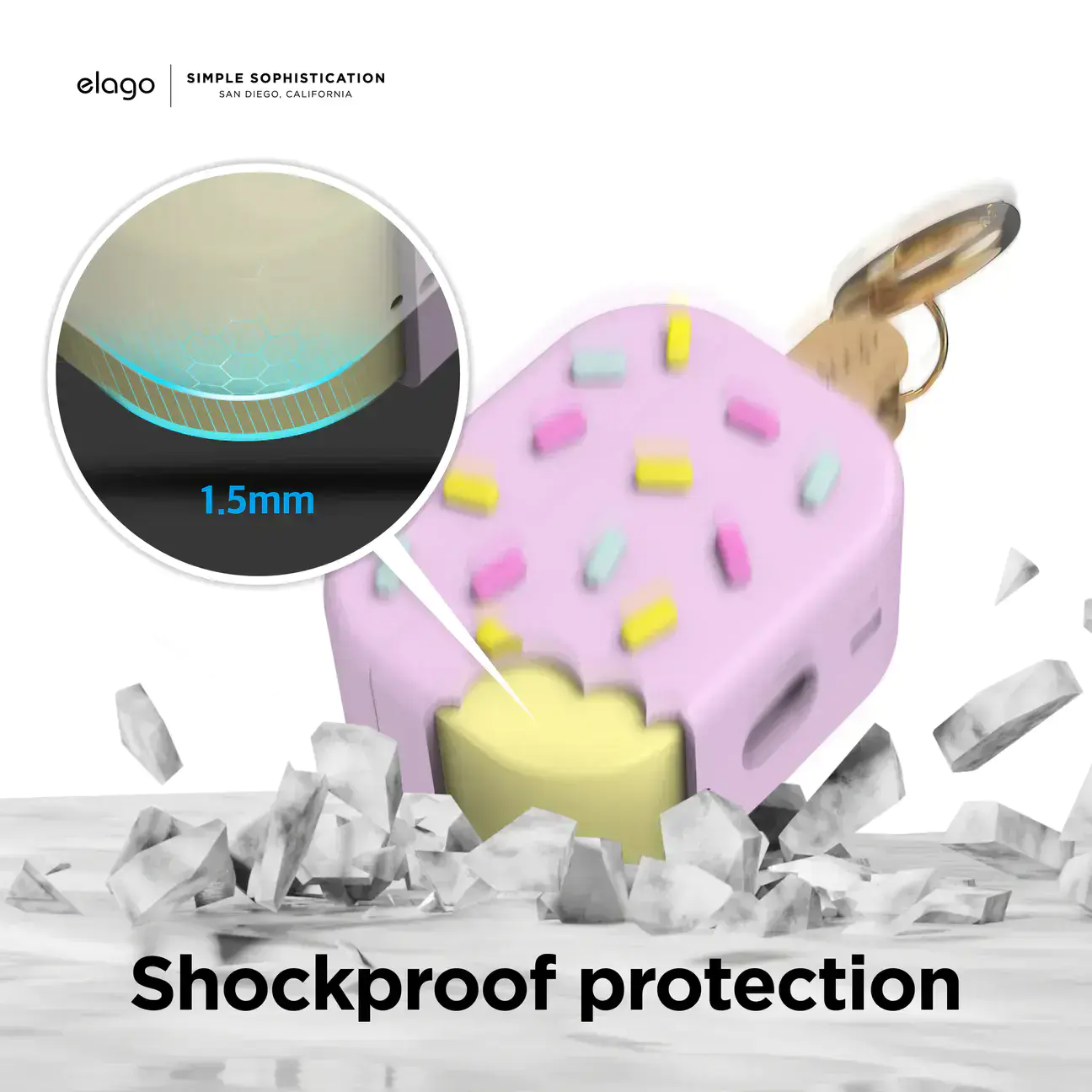 Elago Ice Cream Case for AirPods Pro 2 - Dark Brown (EAPP2-ICE-DBR)