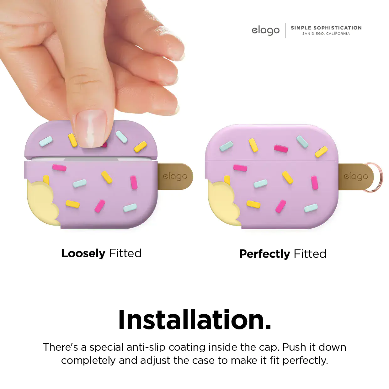 Elago Ice Cream Case for AirPods Pro 2 - Lovely Pink (EAPP2-ICE-LPK)