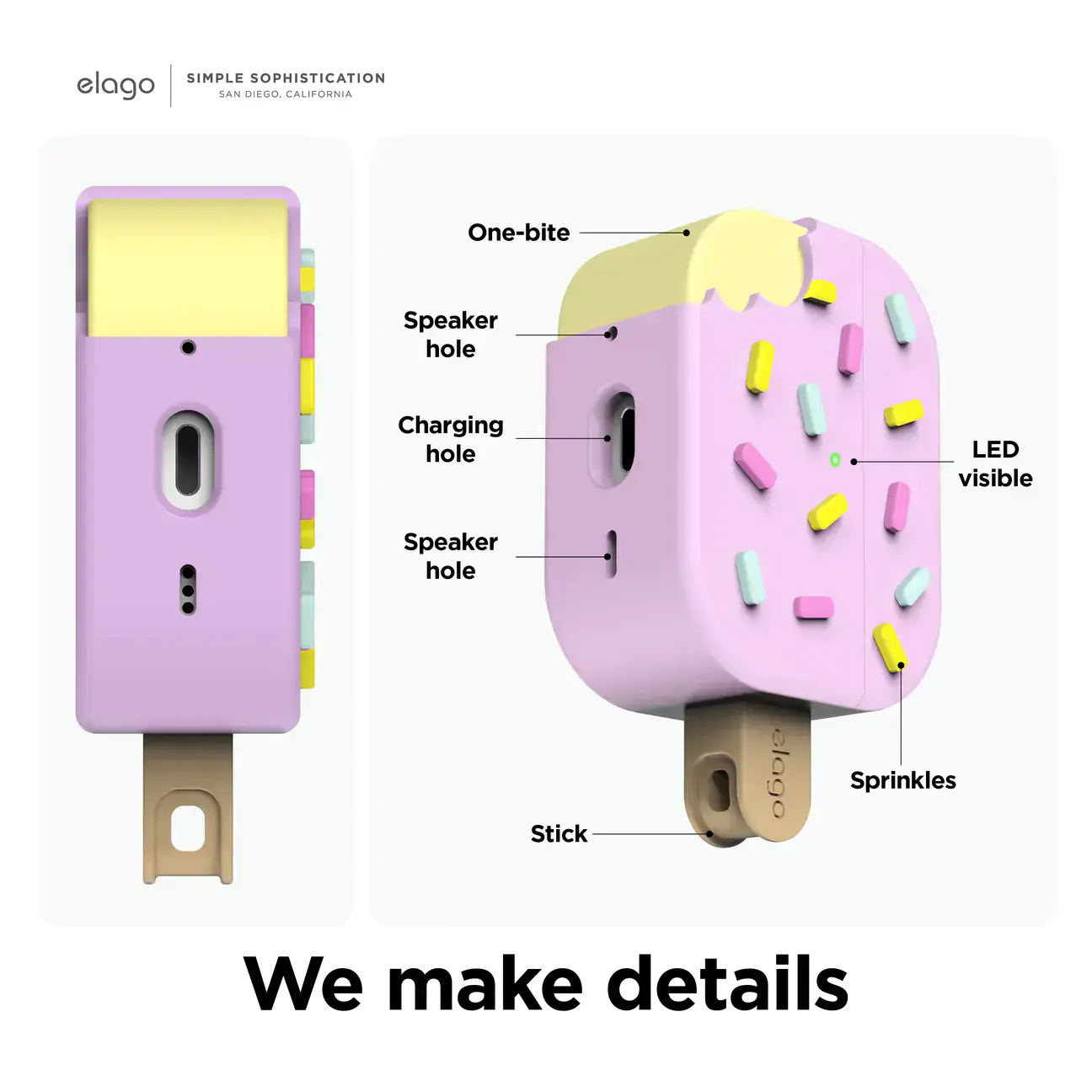 Elago Ice Cream Case for AirPods Pro 2 - Lovely Pink (EAPP2-ICE-LPK)