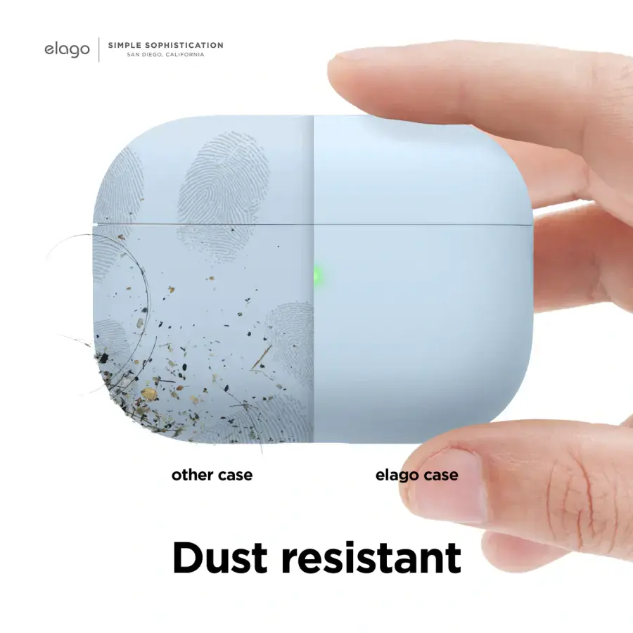 Elago Liquid Hybrid Case with Nylon Lanyard for AirPods Pro 2 - Sand Pink (EAPP2RH-BA+ROSTR-PK)