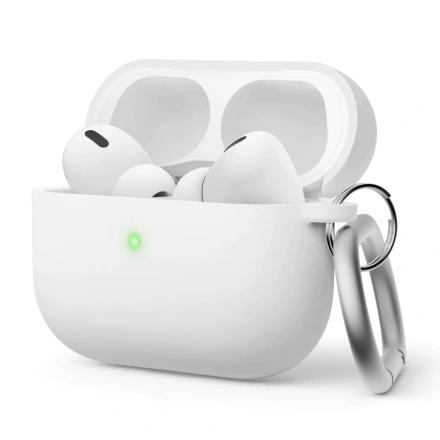 Elago Liquid Hybrid Hang Case for AirPods Pro 2 - White (EAPP2RH-HANG-WH)