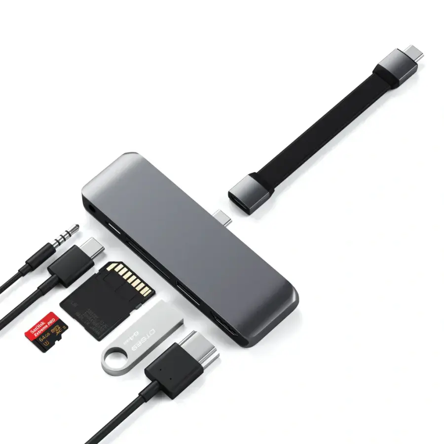 Хаб Satechi USB-C Mobile Pro Hub SD (ST-MPHSDM)