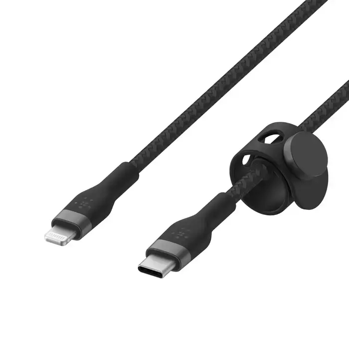 Кабель Belkin BOOST↑Charge Pro Flex USB-C Cable with Lightning Connector (2m) - Black (CAA011bt2MBK)