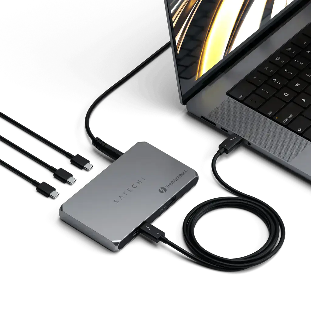 Концентратор Satechi Thunderbolt 4 Slim Hub (ST-T4SHM)