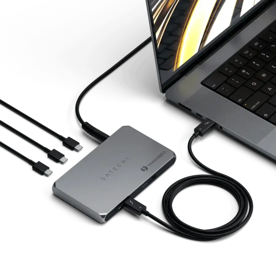 Концентратор Satechi Thunderbolt 4 Slim Hub (ST-T4SHM)