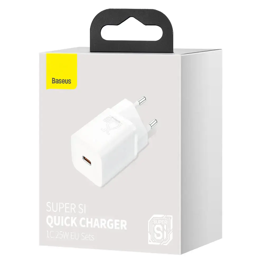 Сетевое зарядное устройство Baseus Super Si Quick Charger 1C 25W - White (CCSP020102)