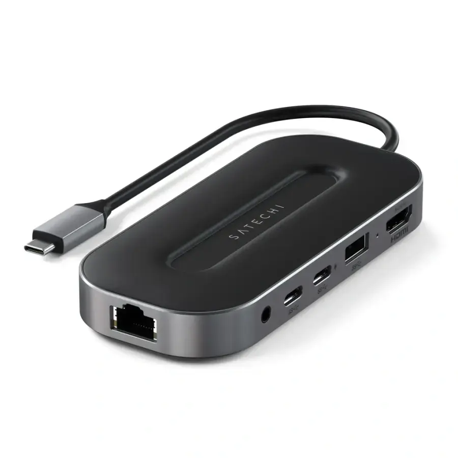 Мультипортовий адаптер Satechi USB-4 MultiPort W2.5G Ethernet Adapter Space Gray (ST-U4MGEM)