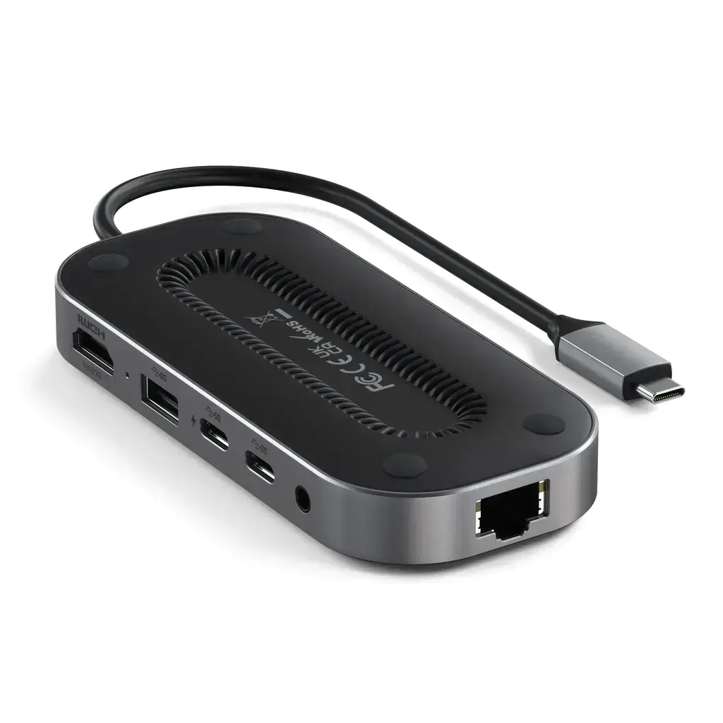 Мультипортовий адаптер Satechi USB-4 MultiPort W2.5G Ethernet Adapter Space Gray (ST-U4MGEM)