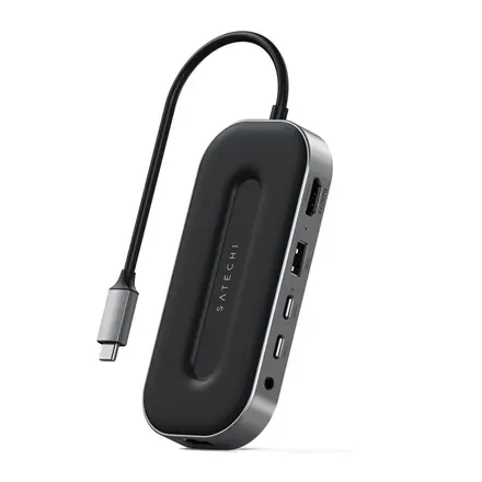 Мультипортовый адаптер Satechi USB-4 MultiPort W2.5G Ethernet Adapter Space Gray (ST-U4MGEM)