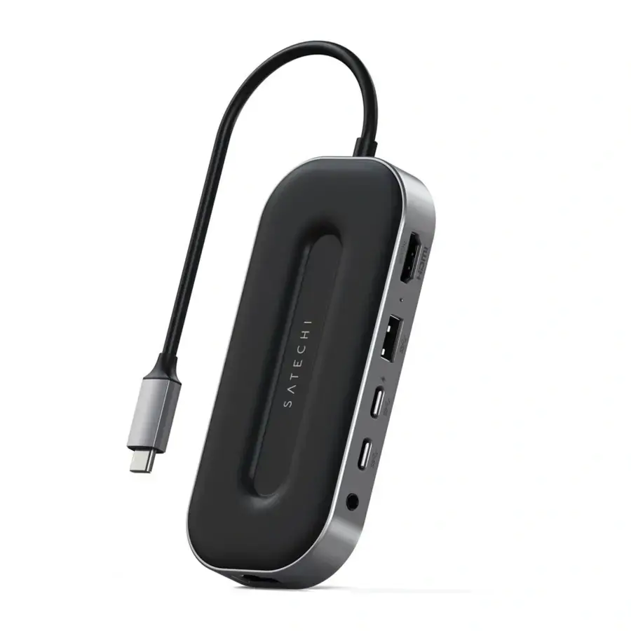 Мультипортовий адаптер Satechi USB-4 MultiPort W2.5G Ethernet Adapter Space Gray (ST-U4MGEM)