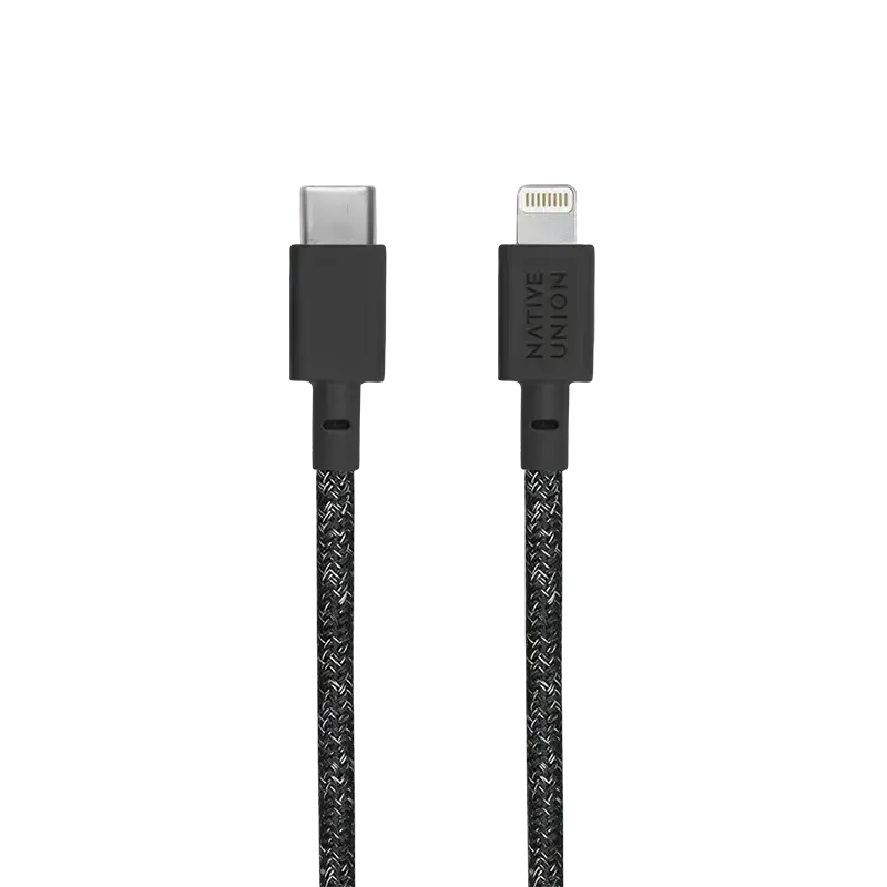 Кабель Native Union Night Cable USB-C to Lightning Cosmos Black (3 m) (NCABLE-CL-COS-AP, NCABLE-CL-CS-BK-NP)