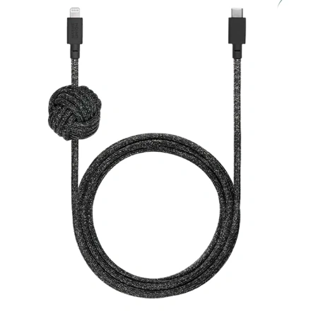 Кабель Native Union Night Cable USB-C to Lightning Cosmos Black (3 m) (NCABLE-CL-COS-AP, NCABLE-CL-CS-BK-NP)