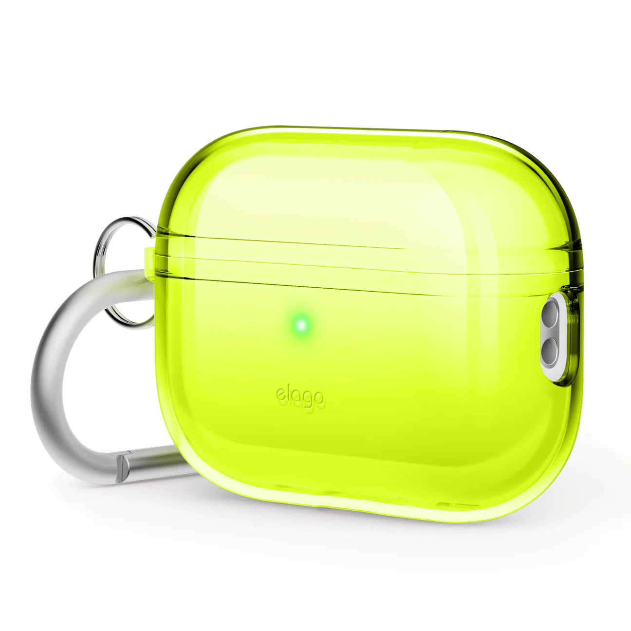 Elago Clear Hang case for AirPods Pro 2 - Neon Yellow (EAPP2CL-HANG-NYE)