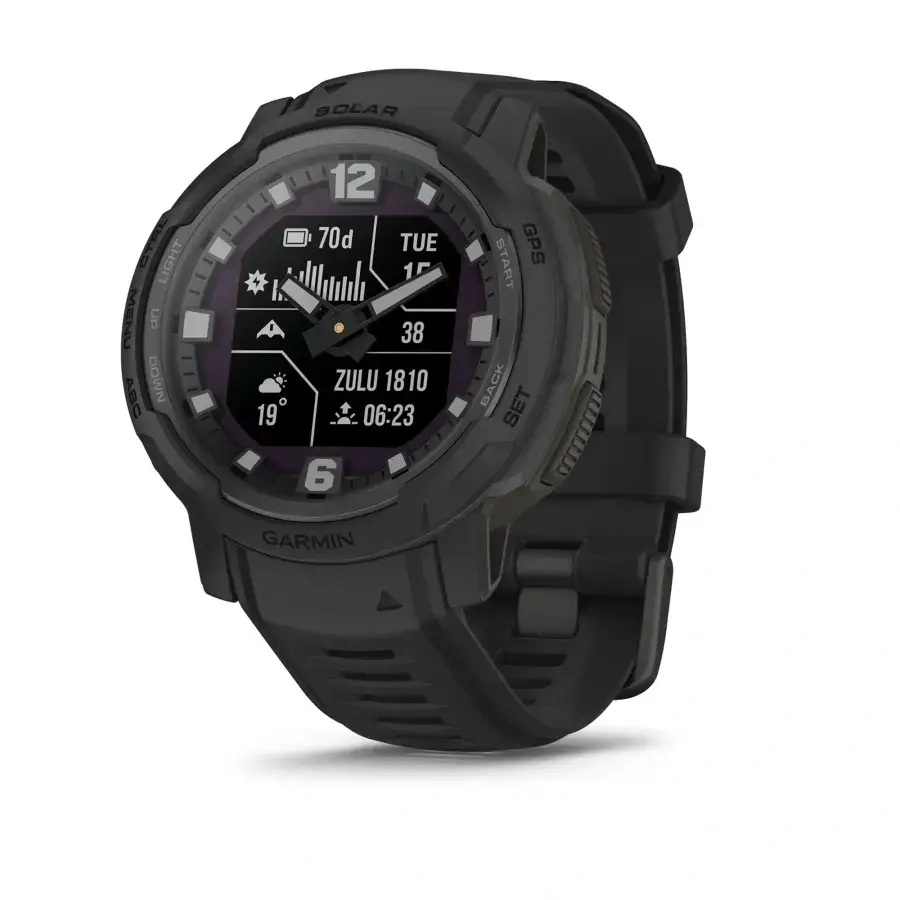 Смарт-годинник Garmin Instinct Crossover Solar - Tactical Edition Black (010-02730-10/00)