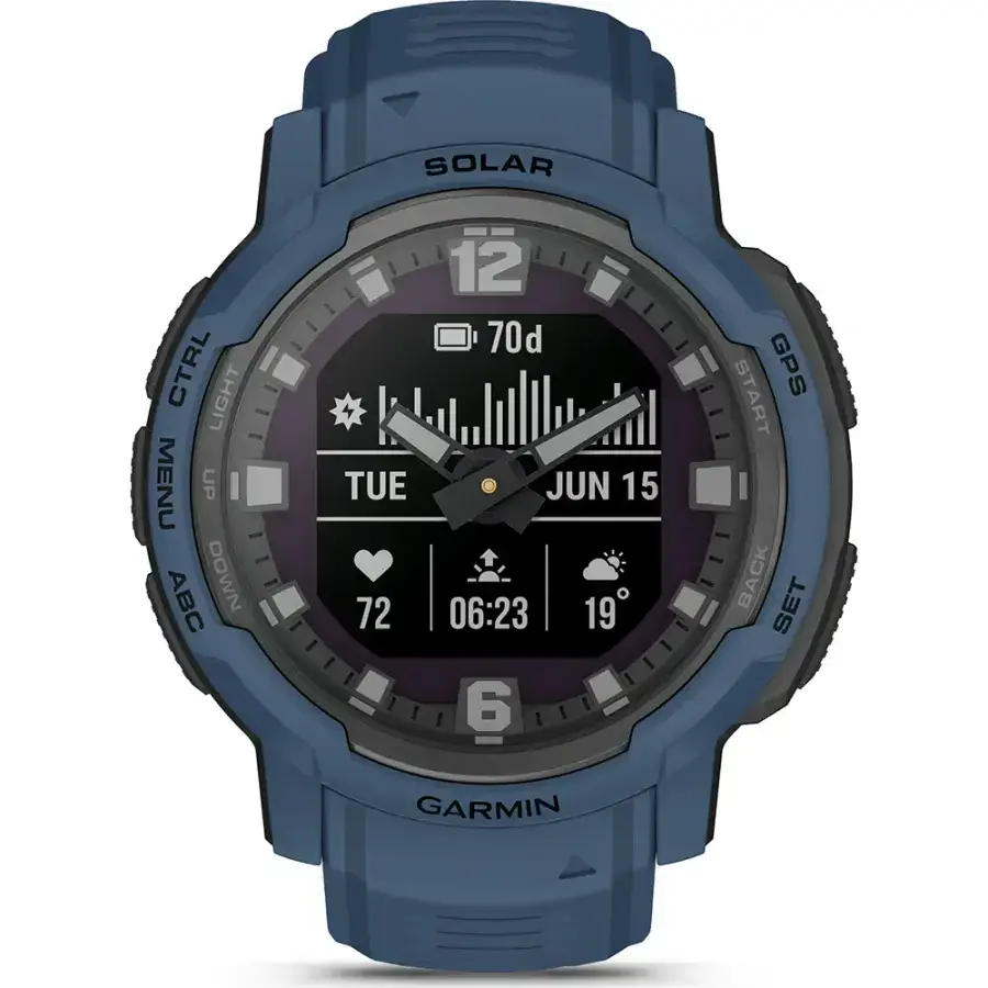 Смарт-годинник Garmin Instinct Crossover Solar - Tidal Blue (010-02730-12/02)