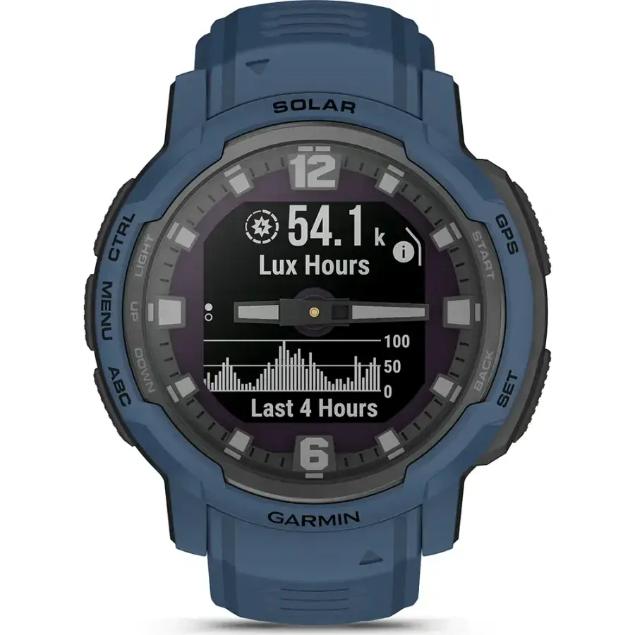 Смарт-годинник Garmin Instinct Crossover Solar - Tidal Blue (010-02730-12/02)