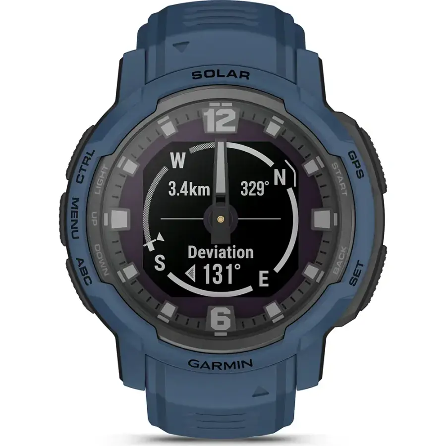 Смарт-годинник Garmin Instinct Crossover Solar - Tidal Blue (010-02730-12/02)