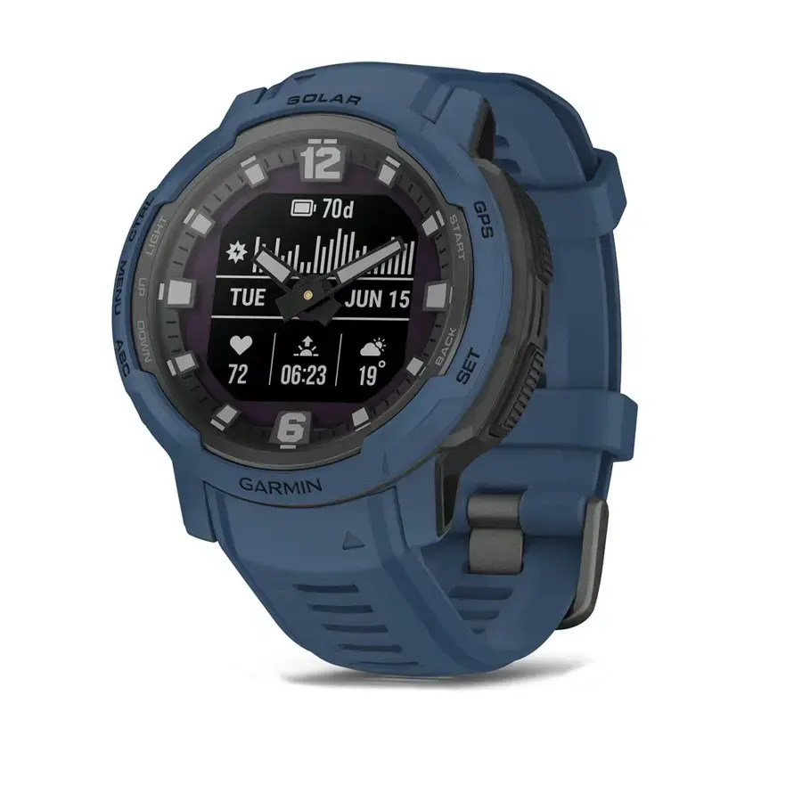 Смарт-годинник Garmin Instinct Crossover Solar - Tidal Blue (010-02730-12/02)