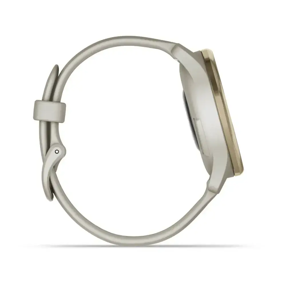 Смарт-годинник Garmin Vivomove Trend Cream Gold S. Steel Bezel w. F. Gray Case and S. Band (010-02665-02)