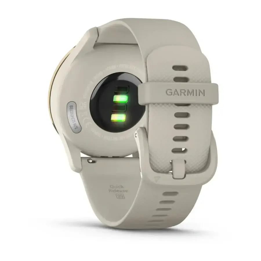 Смарт-годинник Garmin Vivomove Trend Cream Gold S. Steel Bezel w. F. Gray Case and S. Band (010-02665-02)
