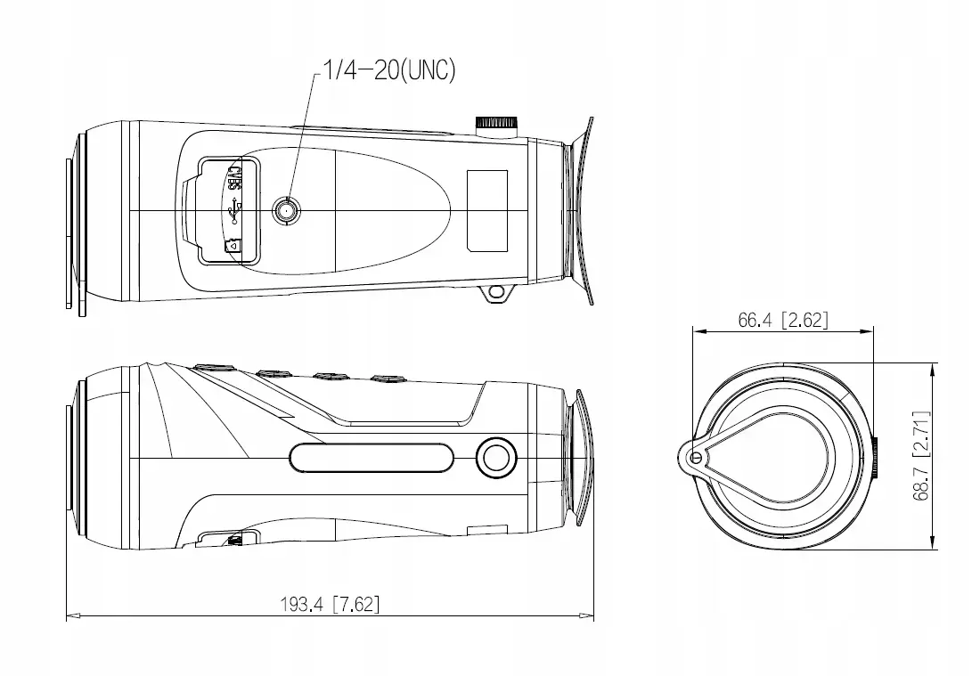 Тепловизионный монокуляр Dahua TPC-M40-B25-G
