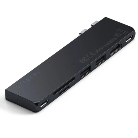 Тонкий концентратор Satechi Pro Hub Slim - Midnight (ST-HUCPHSD)