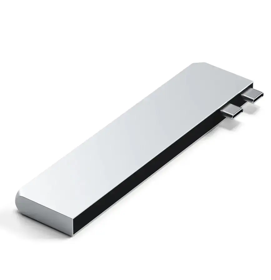 Тонкий концентратор Satechi Pro Hub Slim - Silver (ST-HUCPHSS)