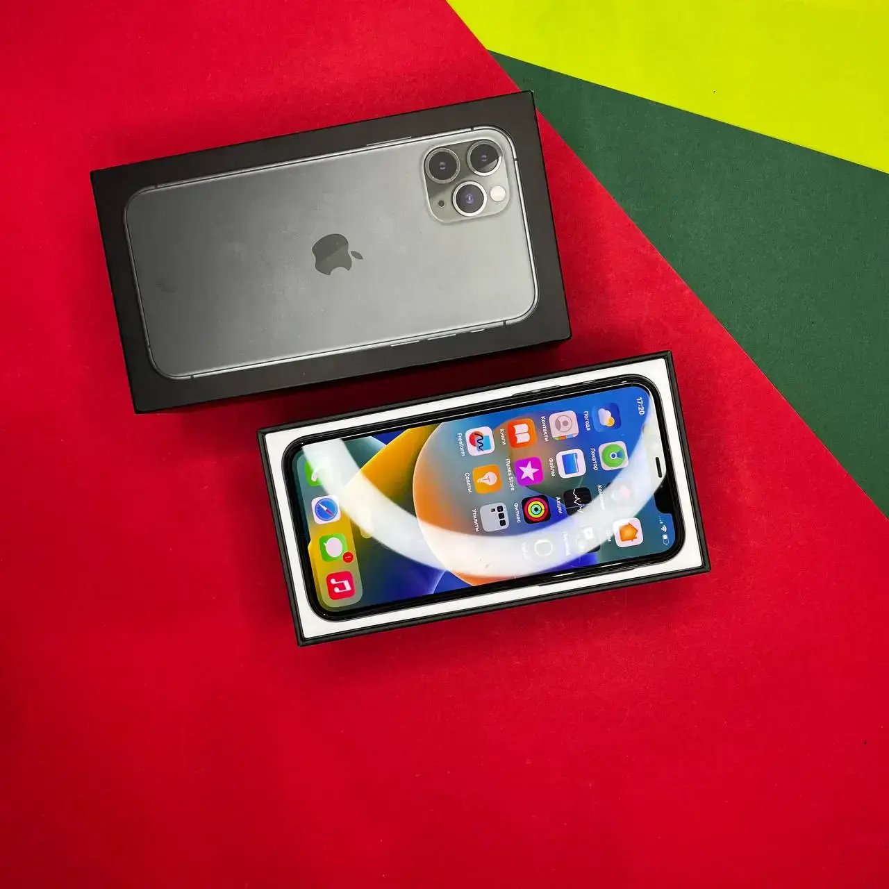 📲USED Apple iPhone 11 Pro 64GB Midnight Green (MWC62),🔋100% (Стан - 8.5/10, Комплект - iPhone, коробка | гарантія - 1 міс.)