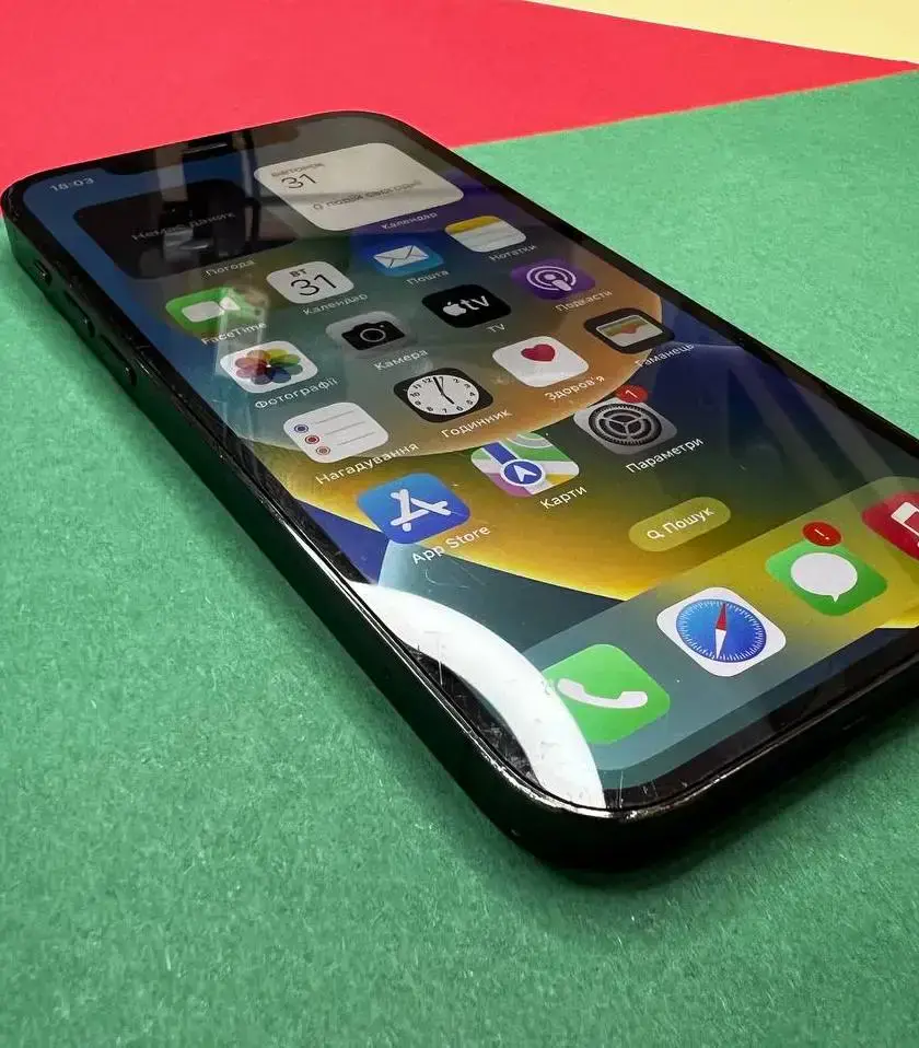 📲USED Apple iPhone 12 Pro 256GB Pacific Blue (MGLW3, MGMT3),🔋88% (Стан - 7/10, Комплект - iPhone | гарантія - 1 міс.)