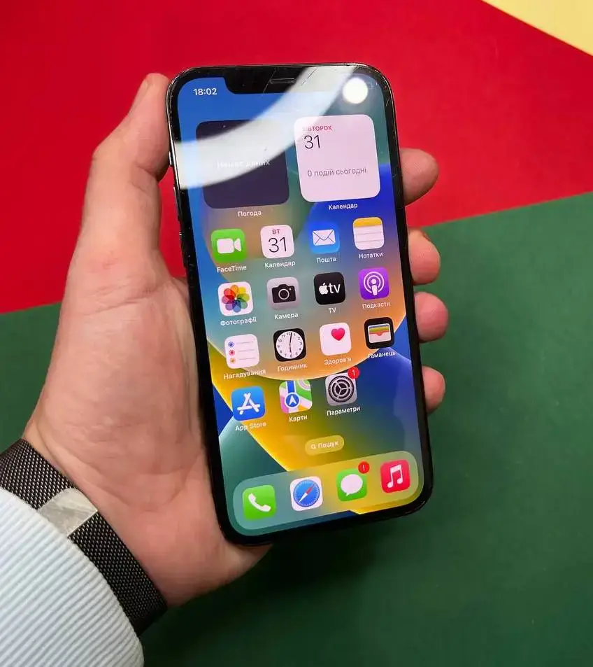 📲USED Apple iPhone 12 Pro 256GB Pacific Blue (MGLW3, MGMT3),🔋88% (Стан - 7/10, Комплект - iPhone | гарантія - 1 міс.)