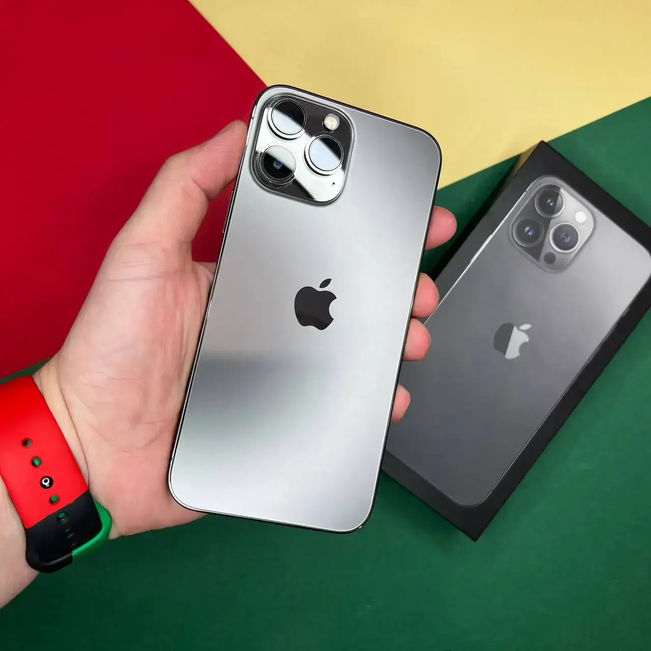 📲USED Apple iPhone 13 Pro Max 256GB Graphite (MLKR3, MLLA3),🔋90% (Стан - 9.5/10, Комплект - повний | гарантія - 1 міс.)